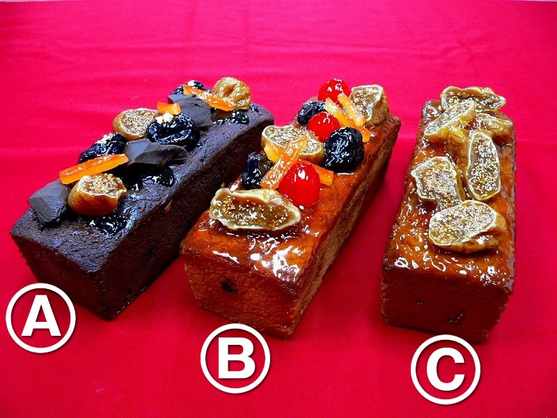 パウンドケーキ３種 食品サンプル