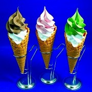 ソフトクリーム３種 ２ 食品サンプル