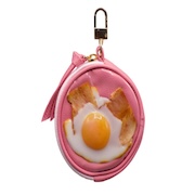 Bacon & Egg Circular Purse Ver. 2 - Pink - Fake Food Japan
