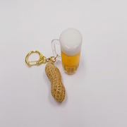 Beer (mini) & Peanut Keychain - Fake Food Japan