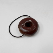 Chocolate Frosted Chocolate Doughnut (small) Hair Band - Fake Food Japan