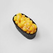 Corn, Mayonnaise & Crab Meat Battleship Roll Sushi Magnet - Fake Food Japan