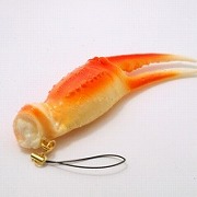 Crab Claw Cell Phone Charm/Zipper Pull - Fake Food Japan