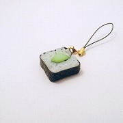 Cucumber Roll Sushi Cell Phone Charm/Zipper Pull - Fake Food Japan
