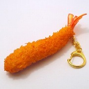 Deep Fried Shrimp (small) Keychain - Fake Food Japan
