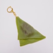 Green Tea (Matcha) Yatsuhashi Keychain - Fake Food Japan