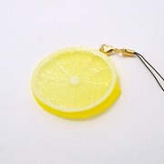 Lemon Slice Cell Phone Charm/Zipper Pull - Fake Food Japan