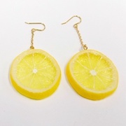 Lemon Slice (small) Pierced Earrings - Fake Food Japan