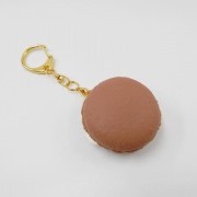 Macaron (chocolate) Keychain - Fake Food Japan