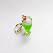 Melon Soda (mini) with Vanilla Ice Cream Keychain - Fake Food Japan