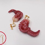 Octopus Ver. 2 Pierced Earrings - Fake Food Japan