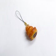 Pastry (Chocolate Cream-Filled) Cell Phone Charm/Zipper Pull - Fake Food Japan