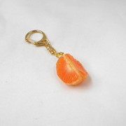 Peeled Orange (quarter-size) Keychain - Fake Food Japan