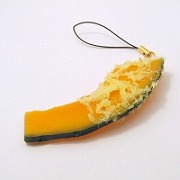 Pumpkin Tempura Cell Phone Charm/Zipper Pull - Fake Food Japan