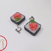 Scallion & Tuna Roll Sushi Pierced Earrings - Fake Food Japan