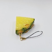 Sliced Pineapple Cell Phone Charm/Zipper Pull - Fake Food Japan