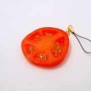 Sliced Tomato Cell Phone Charm/Zipper Pull - Fake Food Japan