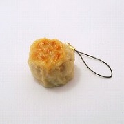 Steamed Pork Dumpling (small) Cell Phone Charm/Zipper Pull - Fake Food Japan