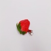 Strawberry with Stem (half-size) Hair Clip - Fake Food Japan