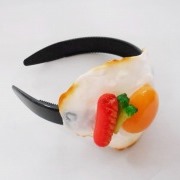 Sunny-Side Up Egg & Sausage Headband - Fake Food Japan