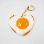 Sunny-Side Up Egg (Heart) Keychain - Fake Food Japan