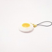 Sunny-Side Up Egg (small) Cell Phone Charm/Zipper Pull - Fake Food Japan