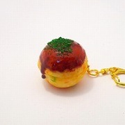 Takoyaki (Fried Octopus Ball) Keychain - Fake Food Japan