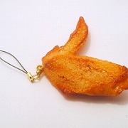 chicken_wing_cell_phone_charm_zipper_pull