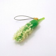 green_pepper_tempura_cell_phone_charm_zipper_pull