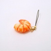 shrimp_small_cell_phone_charm_zipper_pull