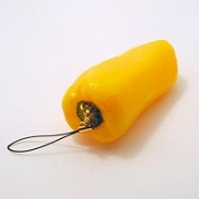 yellow_pepper_cell_phone_charm_zipper_pull