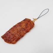 grilled_beef_cell_phone_charm_zipper_pull