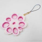 lotus_root_flower-shaped_cell_phone_charm_zipper_pull