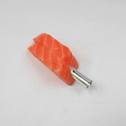 2 Cuts of Salmon Sashimi Pen Cap - Fake Food Japan