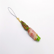 Asparagus Wrapped in Bacon Cell Phone Charm/Zipper Pull - Fake Food Japan