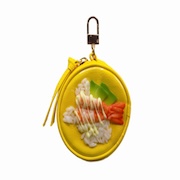 Avocado & Shrimp Rice Circular Purse Ver. 2 - Yellow - Fake Food Japan