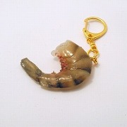 Black Tiger Shrimp Keychain - Fake Food Japan