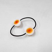 Boiled Quail Egg Hair Band (Pair Set) - Fake Food Japan