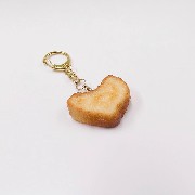 Bread (Heart-Shaped) Keychain - Fake Food Japan