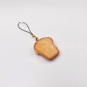 Bread Slice (small) Cell Phone Charm/Zipper Pull - Fake Food Japan