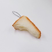 Broken Bread Piece Cell Phone Charm/Zipper Pull - Fake Food Japan