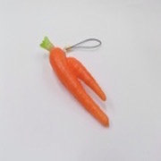 Carrot (Two-Legged) Cell Phone Charm/Zipper Pull - Fake Food Japan