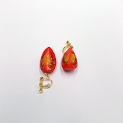 Cherry Tomato (quarter-size) Clip-On Earrings - Fake Food Japan
