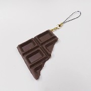 Chocolate Bar Piece Cell Phone Charm/Zipper Pull - Fake Food Japan