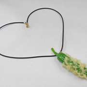 Green Pepper Tempura Necklace - Fake Food Japan