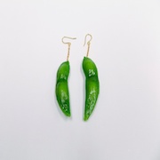 Green Soybean Pierced Earrings - Fake Food Japan