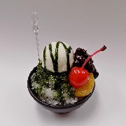 Green Tea (Matcha) Kakigori (Snow Cone/Shaved Ice) Small Size Replica - Fake Food Japan