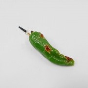 Grilled Green Pepper Headphone Jack Plug - Fake Food Japan