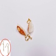 Gyoza Dumpling (Japanese Pot Sticker) (mini) Ver. 1 Pierced Earrings - Fake Food Japan