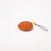 Hamburger Patty (small) Cell Phone Charm/Zipper Pull - Fake Food Japan